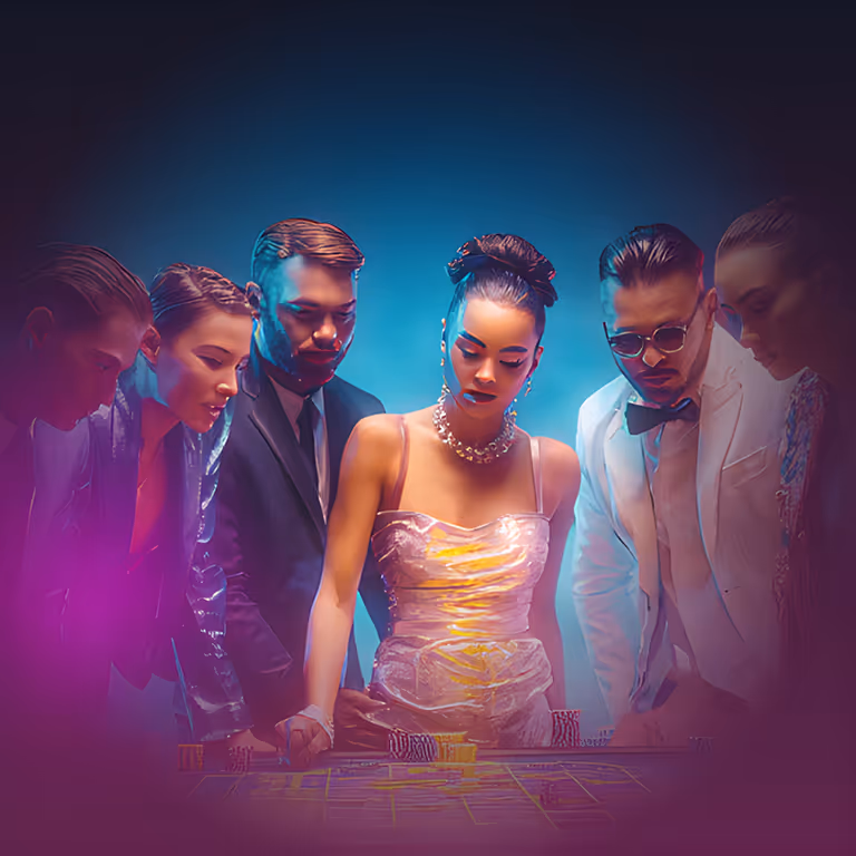 Rainbet Casino featuring a race car on a futuristic, glowing track.